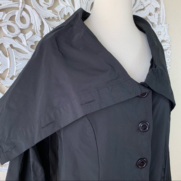 {Bryn Walker} Katarina Convertible Cowl Neck Button Front Maxi Jacket, Size S - Picture 4 of 12